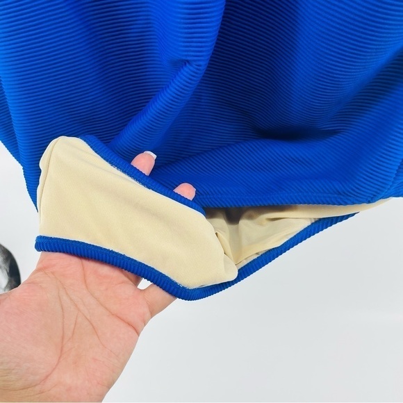 Cobalt Blue swimsuits for all one piece suit with tie detail - Picture 3 of 9